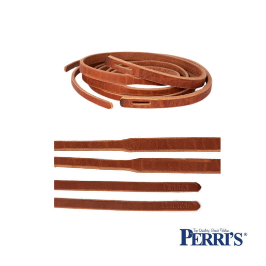 8' Slot Tapered Harness Leather Western Reins